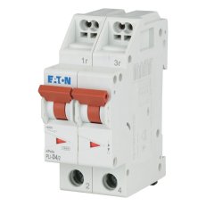 PLI-D4/2 Jistič PLI (bezšroubové svorky nahoře) char D 2-pólový 10kA 4A 101302