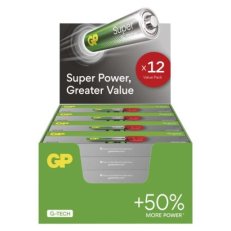 Alkalická baterie GP Super AAA (LR03), display box B0114T