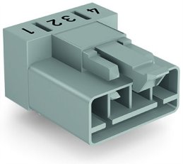 Konektor na desky plošných spojů, úhlové, 4pól., šedá WAGO 890-854/011-000