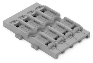 Upevňovací adaptér 4x pro spojovací svorku Inline s páčkou šedá WAGO 221-2524