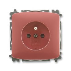 ABB TANGO Zásuvka chráněná s clonkami vřesová červená 5519A-A02357 R2