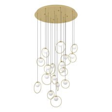 Závěsné svítidlo PORTOCOLOM LED O780 MS/WEISS 17X3W EGLO 390346