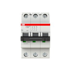 ABB S203MTR-Z32, třípólový jistič, 32A, Z, 10kA, určeno pro drážní aplikace