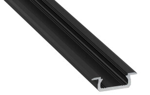 Hliníkový profil AL-PROFIL Z BLACK 2M (10-0102-20) GREENLUX GXLP1073