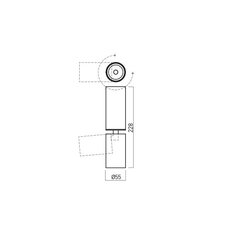 XPIPE ADJ. SURF. PROJ. 1x15W 220-240V AC