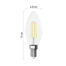 LED žárovka Filament svíčka E14 3,4 W (40 W) 470 lm neutrální bílá EMOS ZF3D23