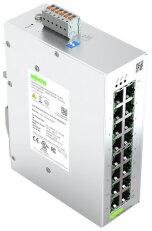 Jednoduchý konfigurovatelný switch, 16 portů 1000Base-T, Světle šedá