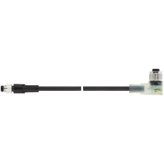Konfekcionovaný kabel pro snímače/akční členy AB-C3-M8MS-2,0PUR-M12FA-2L