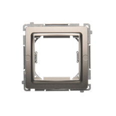 Adaptér pro montáž standardu 45×45 mm montáž do krabice - drápky a šrouby, Satén