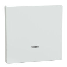 Klapka, Merten System D, s kontrolním okénkem, lotus white, lesklý plast