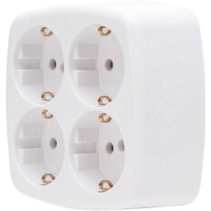 121001009 4-way multiple socket outlet,