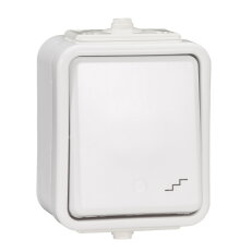 Schneider E070260 Serie C, WNt 600C-Bílá, Přepínač střídavý, řazení 6