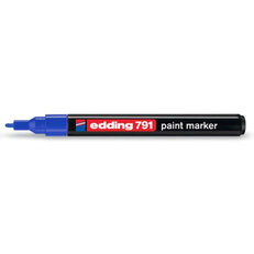 EDDING 791 modrá Permanentní pero s kulatým hrotem 1-2mm / barva modrá