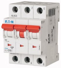 Jistič PL7-C10/3, char C, 3-pólový, 10kA, 10A EATON 263407