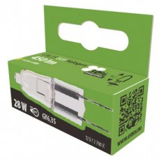 Halogenová žárovka ECO JC DIM 25W G6,35 WW stmívatelná ZE0601A Emos teplá bílá