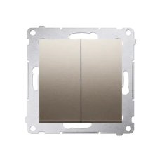 Spínač sériový IP44, 5, 10AX, 250V, zlatá matná, metalizované DW5B.01/44