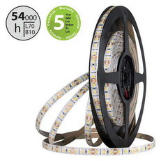 LED pásek SMD2835 WW, 120LED/m, 9,6W/m, DC 12V, 610lm/m, CRI90, IP54, 8mm, 5m