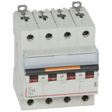 DX3 JISTIČ, 4 PÓLOVÝ, CHAR. C,16A 25KA LEGRAND 409794