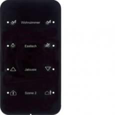Dotykový sensor 4-násobný komfort R.1 sklo, černá BERKER 75144165