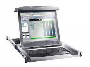 Rittal 9055410 1U monitor/klavesnice RAL 9005, D