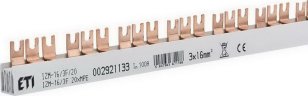 Propojovací lišta IZM16/3F/20 3p 54M 100A 16mm2 vidlice ETI 002921133