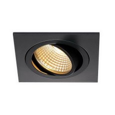 Downlight NEW TRIA DL SQUARE černé matné 6W 38° 2700K vč.ovladače SLV 113880