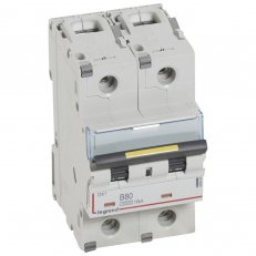 DX3 JISTIČ, 2 PÓLOVÝ, CHAR. B,80A 10000A/16KA LEGRAND 408966