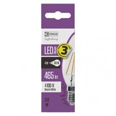 LED žárovka Filament 4W(40W) 465lm E14 NW candle Emos neutrální bílá