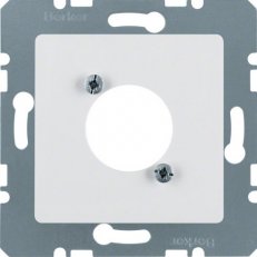 Centrální díl pro konektor XLR, řada D , systém střed. dílů, bílá lesk 141209