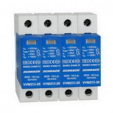 Svodič přepětí, set 4+0 TNS, třída II (C) 255V, In 20kA SCHRACK IS111340--