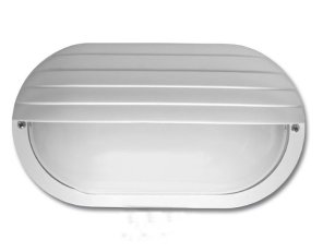 Technické svítidlo ovál s krytem bíle ECOLITE WH2606-BI