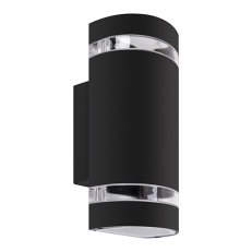 Nástěnná venkovní lampa BRUNO 2xGU10 C max. 2x35W IP54 černá Ideus 04005