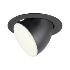 NUMINOS GIMBLE XL, zápustné stropní svítidlo černé/bílé 4000 K 20° SLV 1006066