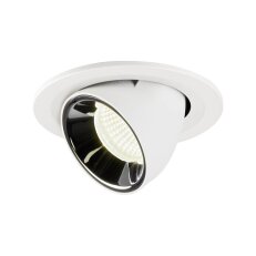 NUMINOS GIMBLE S, zápustné stropní svítidlo bílé/chrom 4000 K 40° SLV 1005917