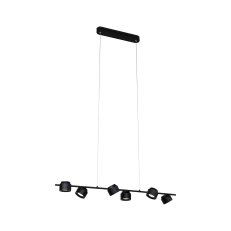 LED závěsné svítidlo 3-krokové-stmívatelné Puric Pane 6x4,5W černá 79773