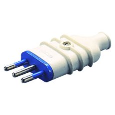 10A 2P+E 250V PLUG-WHITE