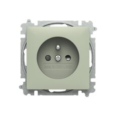 ABB ZONI Zásuvka s clonkami olivová 6619T-A06657 243