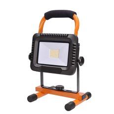 LED reflektor 20W, přenosný, nabíjecí, 1600lm, oranžovo-černý SOLIGHT WM-20W-DE