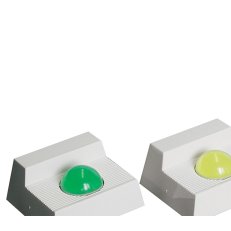 O-1490R LED indikátor 12/24V DC bílý kryt červený maják stále svítící 1490R