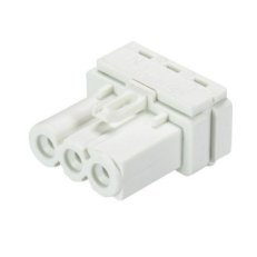 zásuvka do plošného spoje, 3-pól, horizontální, gesis mini, bílý