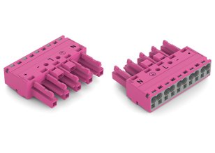 Zdířka 5pól. Kód. B Růžová WAGO 770-285/082-000