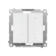 Stmívač ovětlení tlačítkový, Dimmer, Wi-Fi (přístroj s krytem) bílá matná