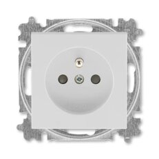 ABB LEVIT zásuvka 55×55, s kolíkem šedá 6619H-A06557 16 (náhrada 5519)