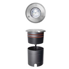 XGROUND RGB REC. FIXTURE 3x3W 12V DC RGB