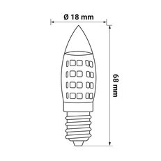 LED žárovka ORO MINI E14 2,7W NW LED-POL ORO33066
