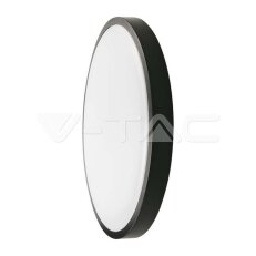 18W LED Dome Light Round Microwave Sensor Black Frame 4000K IP44 V-TAC SKU7669