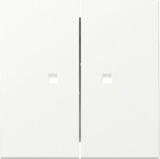 Dvojitá kolébka, kontrolka System 55 čistě bílá m GIRA 363127