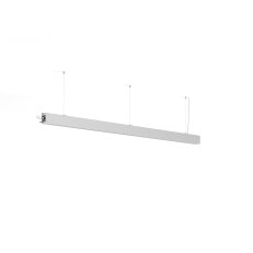 LED Svítidlo Serpent, 2m, dolů, prizma, 3000K, 33W, stříbrná FPSE155-0130DB