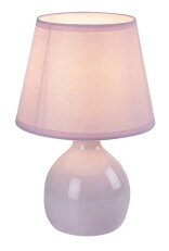 Stolní lampa INGRID světlá růžová E14 1x MAX 40W IP20 RABALUX 74078