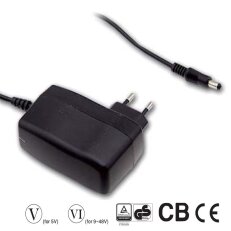 Síťový adaptér 30W 5V 6000mA MEAN WELL SGA60E05-P1J